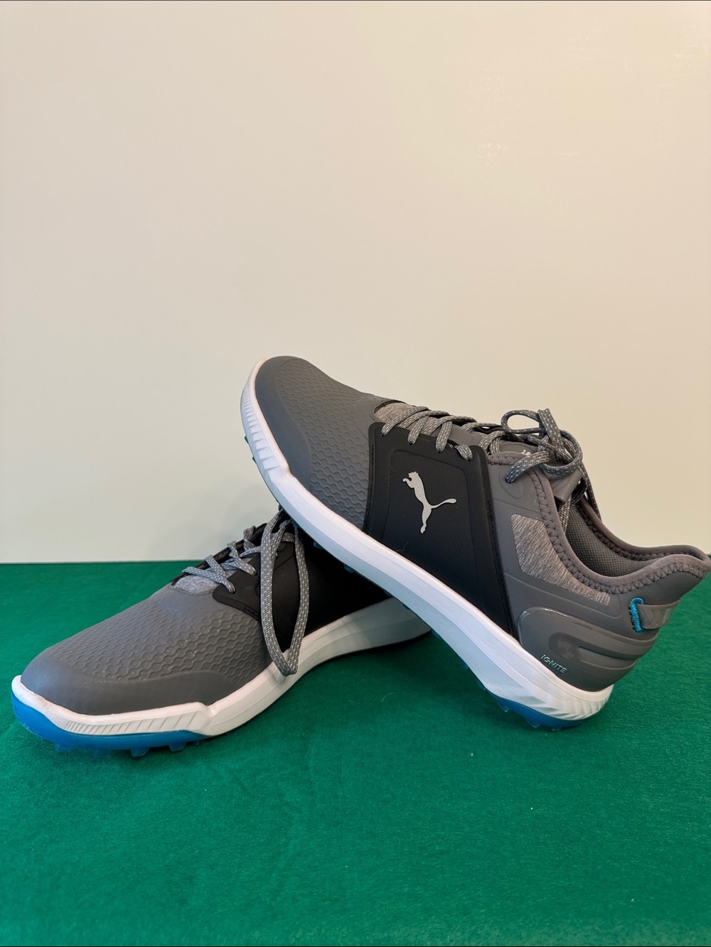 Puma Ignite Men's Gray and Black Spikeless Golf Shoe